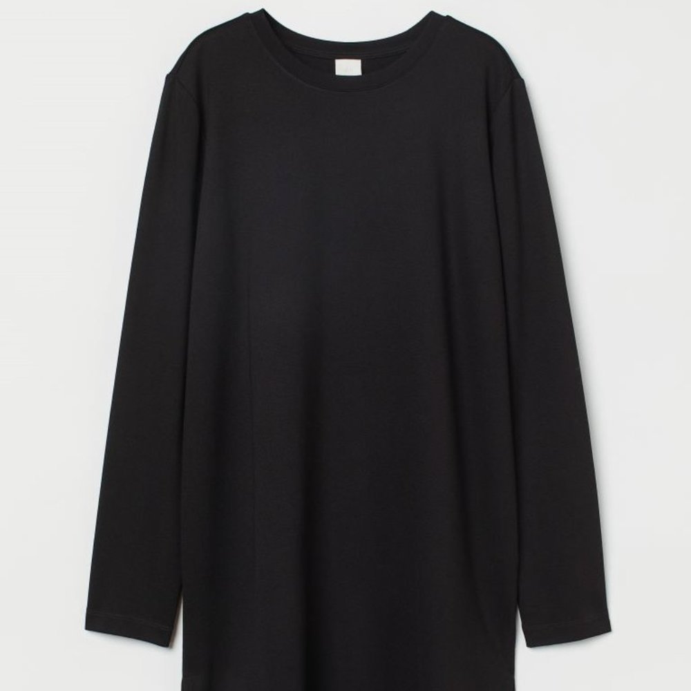 H&M Long-Sleeved Tunic, Black, Large, EUC